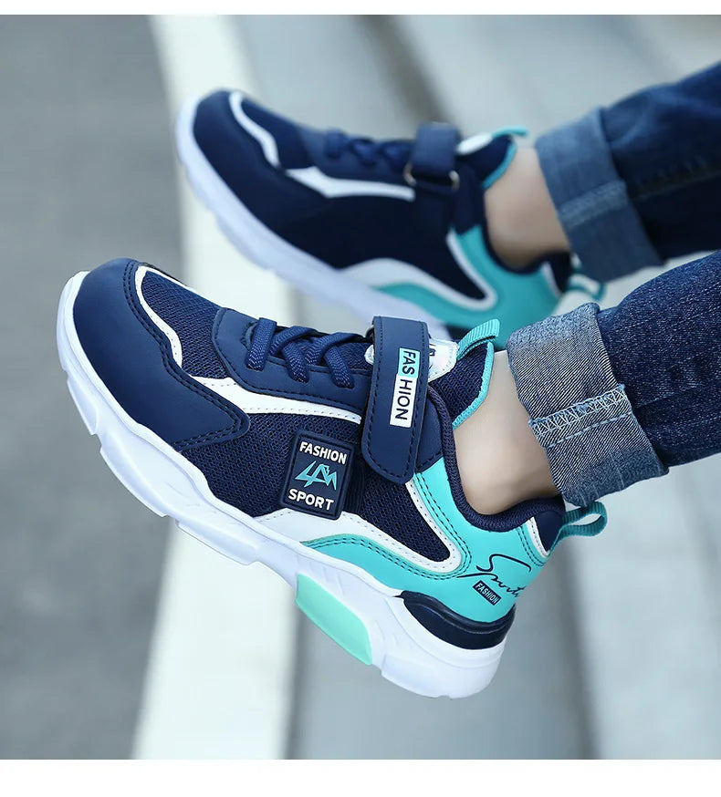Kids' Sneakers Children Casual Sports Shoes for Boys Breathable Summer Mesh Kids Hook&Loop Students Girls School Running Shoes - Clikcy