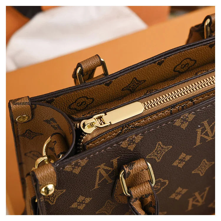 New Women bag Shoulder bag Handbag for women 2025 Crossbody bag pattern PU Portable bucket bag ladies messenger bag - Clikcy