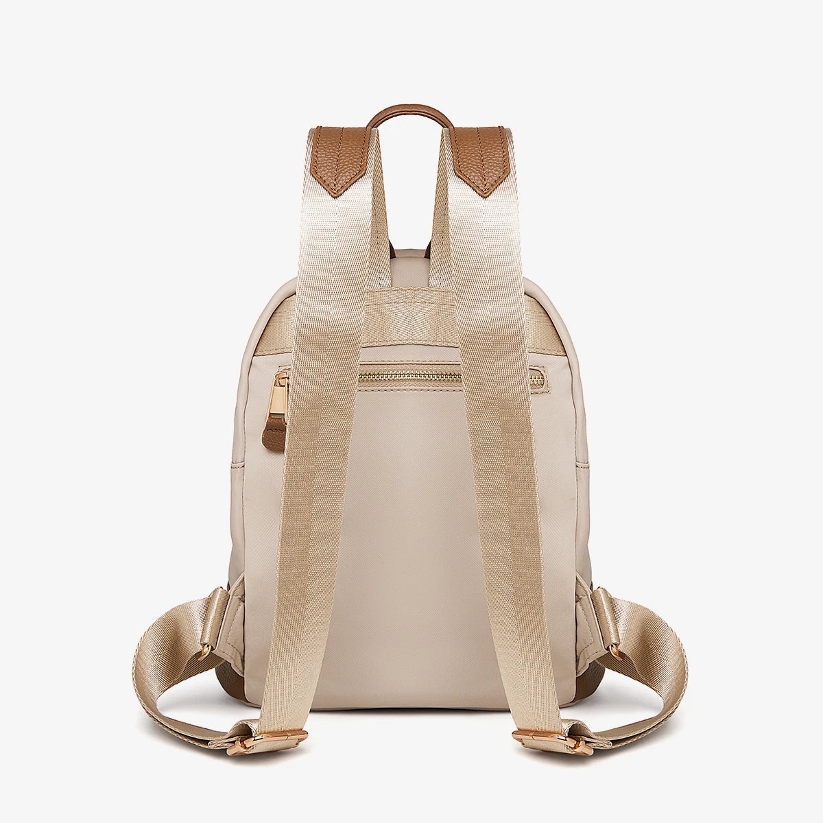 Marino Orlan Cow Leather Backpack for Women 2025 New Fashion Spring&Summer Waterproof Nylon Cloth Travel Student School Bag - Clikcy