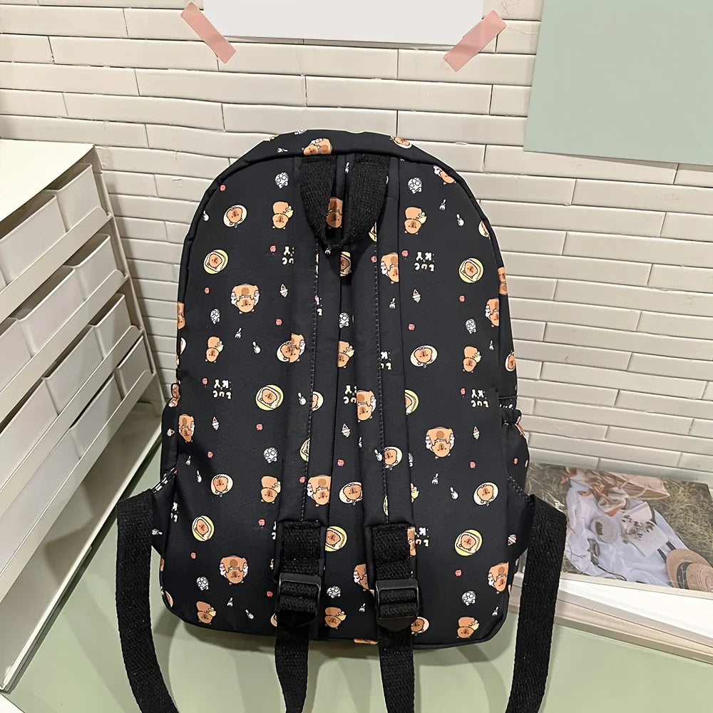 Instagram Cute Cartoon Printed Backpack Harajuku Ulzzang Japanese Soft Girl Bag Girl Backpack - Clikcy