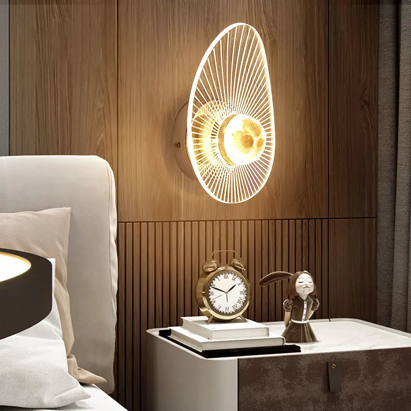 Modern 18W Acrylic LED Wall Light Fixture Corridor Wall Sconce for Living Room Interior Bedroom Decoration  LED Wall Light Lamp - Clikcy