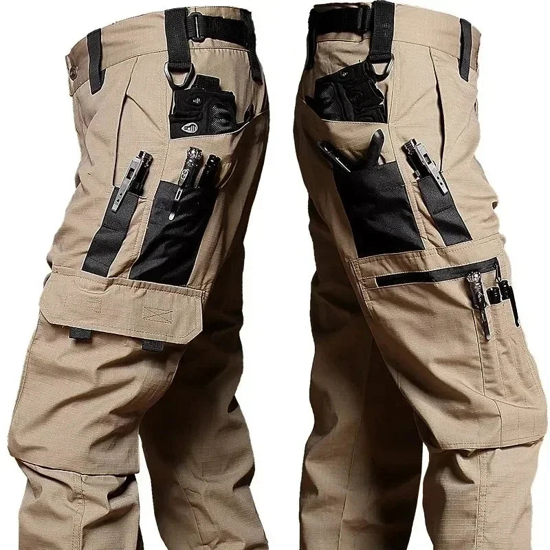 New Tactical Work Pants Men Outdoor Cargo Trousers Multi-pocket Waterproof Pant Autumn Spring Outdoor Workwear Hiking Trousers - Clikcy