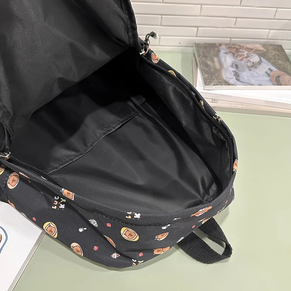 Instagram Cute Cartoon Printed Backpack Harajuku Ulzzang Japanese Soft Girl Bag Girl Backpack - Clikcy
