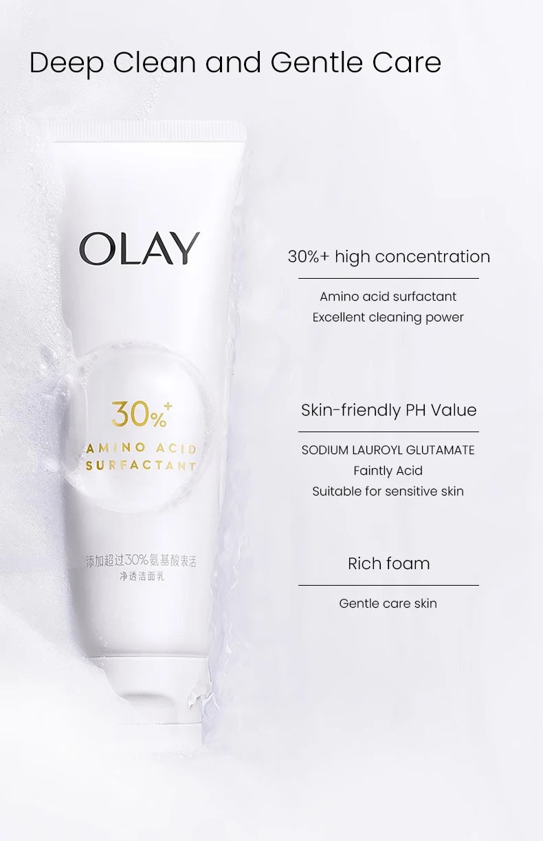 OLAY Face Cleanser with Amino Acid Surfactant 125g - Clikcy