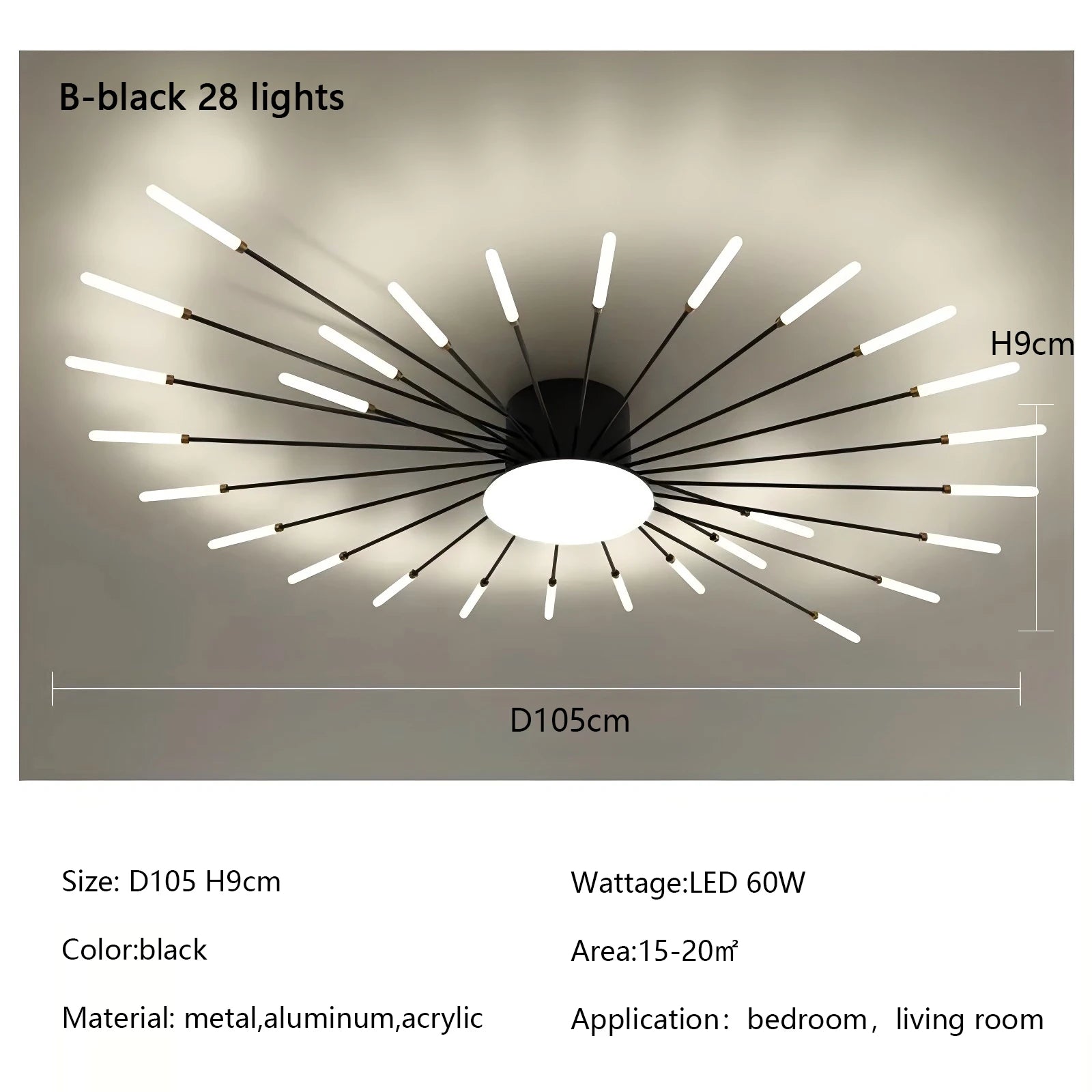Modern Creativity Fireworks Led Ceiling Lights Living Dining Room Ceiling Chandeliers Lighting Bedroom Luster Lamps Luminaire