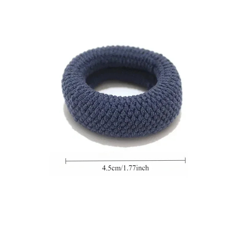 6PCS New Fashion Boutique Simple Thicken Ponytail Holders Rubber Band  Elastic Hair Bands Women Girls Hair Accessories Headwear - Clikcy