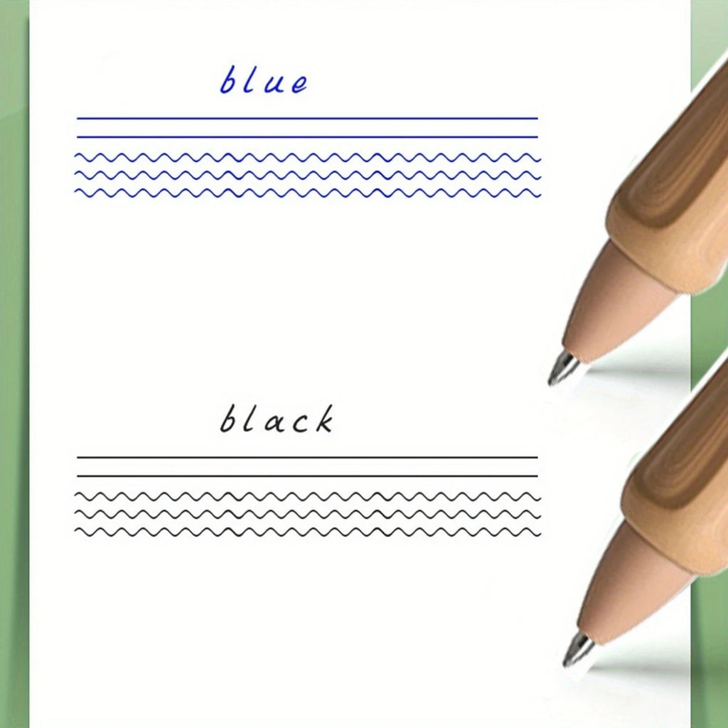 4pcs Cute Bear Erasable Pens, Retractable Erasable Pens, 0.5mm Black/Blue Ink Erasable Pens, Quick Drying Ink（Coffee&Purple） - Clikcy