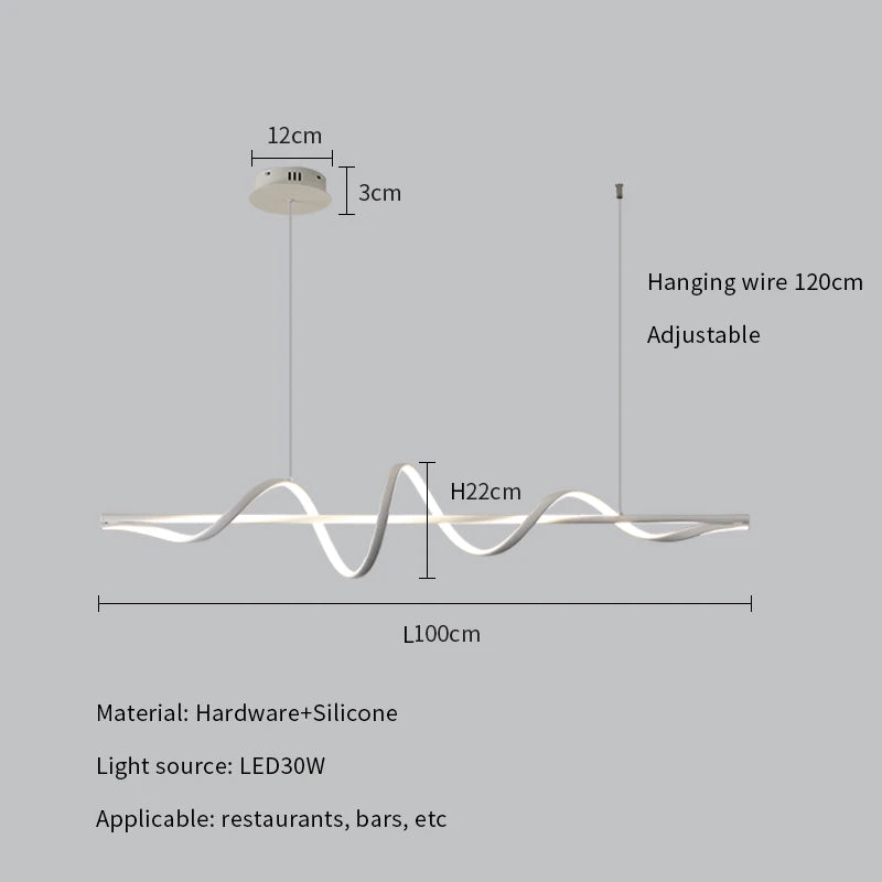 Modern LED Pendant Lights Dining Table Ceiling Chandelier Home Decoration Living Room Hanging Lamps Kitchen Bar Lusters Fixtures - Clikcy