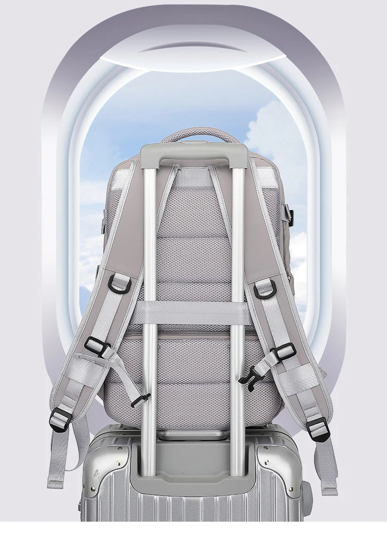 Buylor Easyjet 45x30x20 Travel Backpack Women Airplane Cabin Luggage Carry On 15" Laptop Backpack Large Capacity Flight Backpack - Clikcy