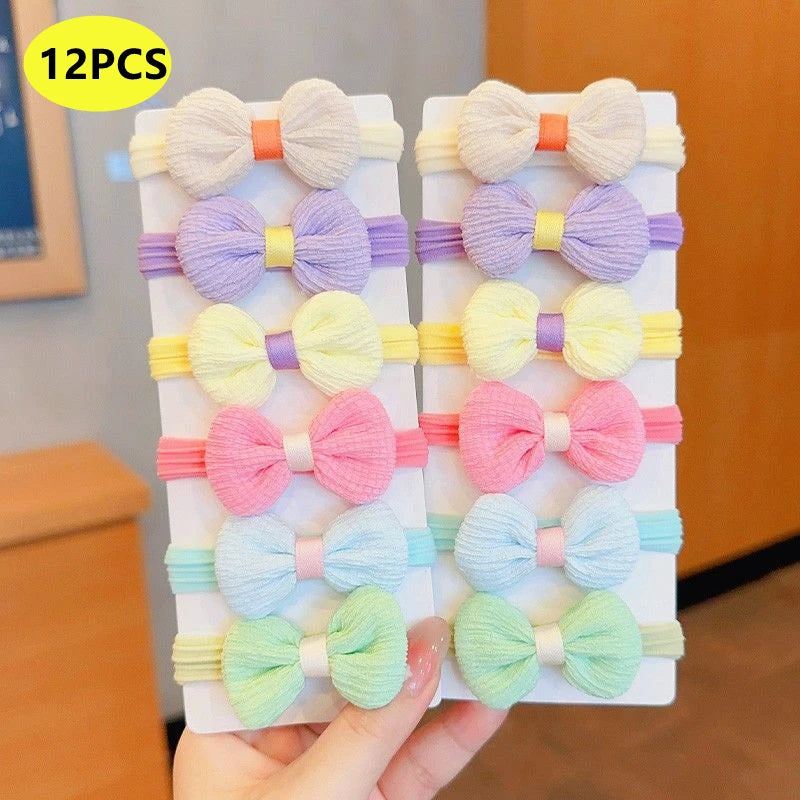 20PCS 10PCS Hair Accessories For Girl Elastic Hair Bands Flowers Style Hair Ring Children Birthday Party Headdress Headwear - Clikcy