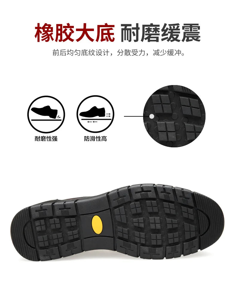 New Genuine Leather Handmade Shoes Casual Shoes For Men Flat Platform Walking Shoe Outdoor Footwear Loafers Breathable Sneakers - Clikcy