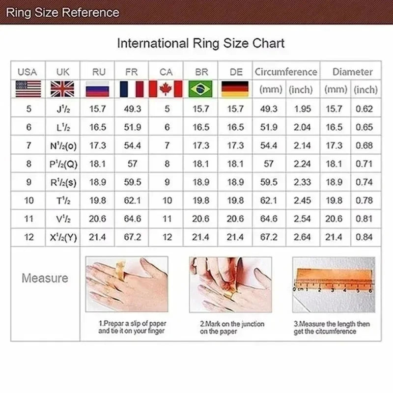 Elegant White Stone Zircon Luxury Engagement Silver Color Round Rings Set Party Anniversary Wedding Rings for Women - Clikcy