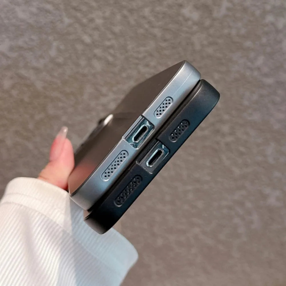 16 ProMax Plus Ultra Thin Matte PC Phone Case for iPhone 15 ProMax 14 15 16 Pro Max 15pro Full Lens Protective Hard Bumper Cover - Clikcy