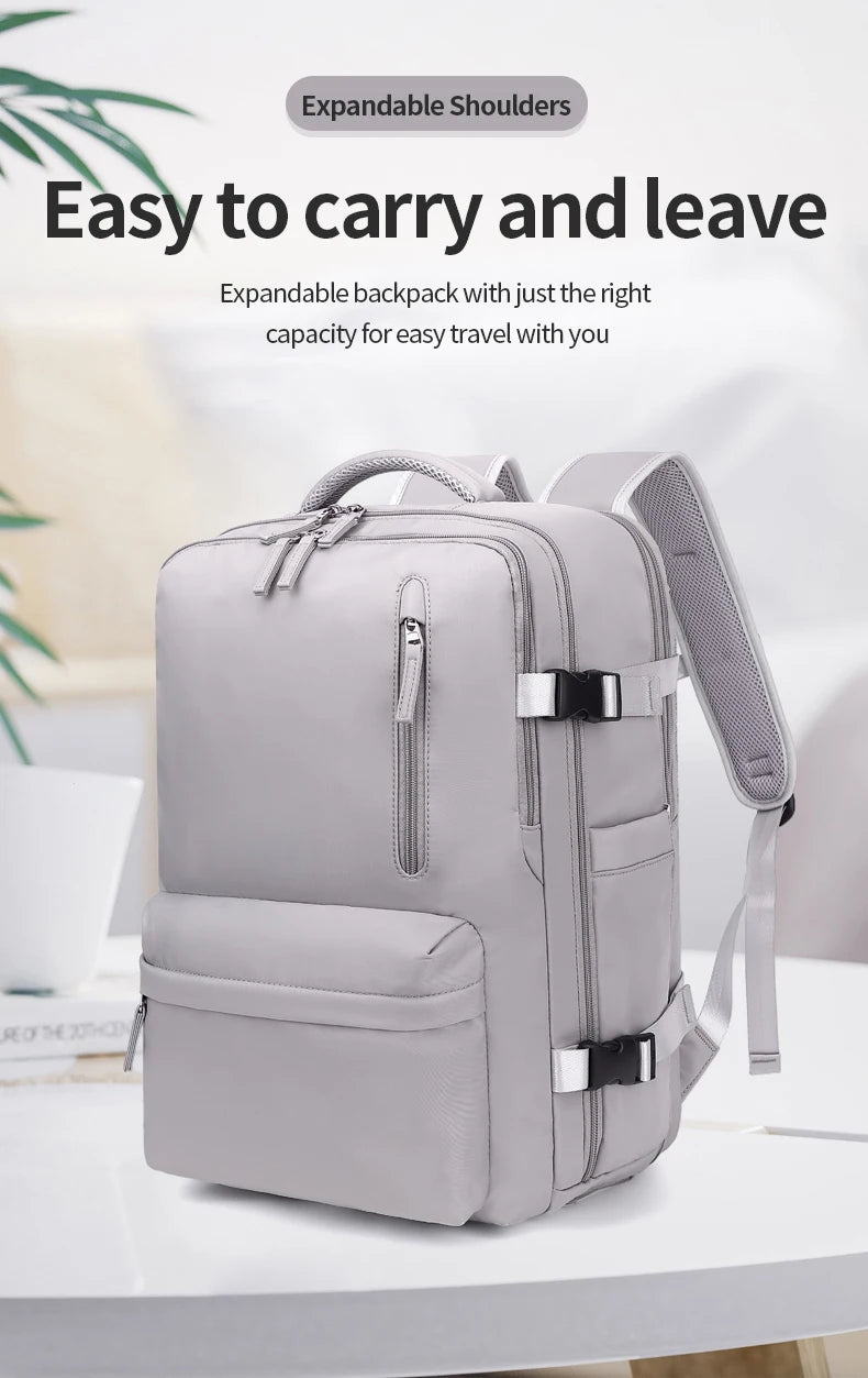 Buylor Easyjet 45x30x20 Travel Backpack Women Airplane Cabin Luggage Carry On 15" Laptop Backpack Large Capacity Flight Backpack - Clikcy