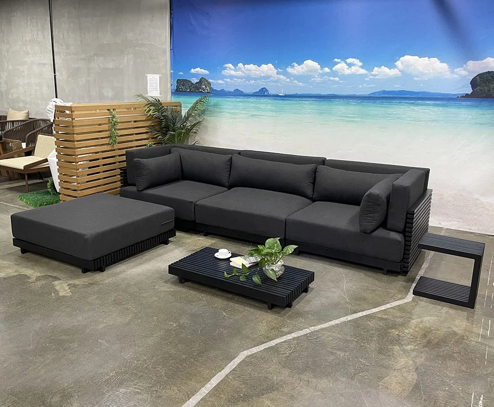 Luxury Outdoor Large Patio Furniture Set Aluminum Furniture Patio Garden Hotel Sets Sofas Sectionals - Clikcy