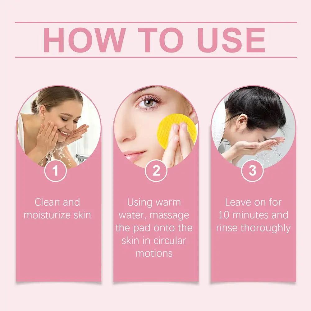 40/50pcs Turmeric Cleansing Pad Cleaning Tablet Exfoliating Pads Facial Sponges  For Exfoliating Daily Cleansing Skin Care - Clikcy