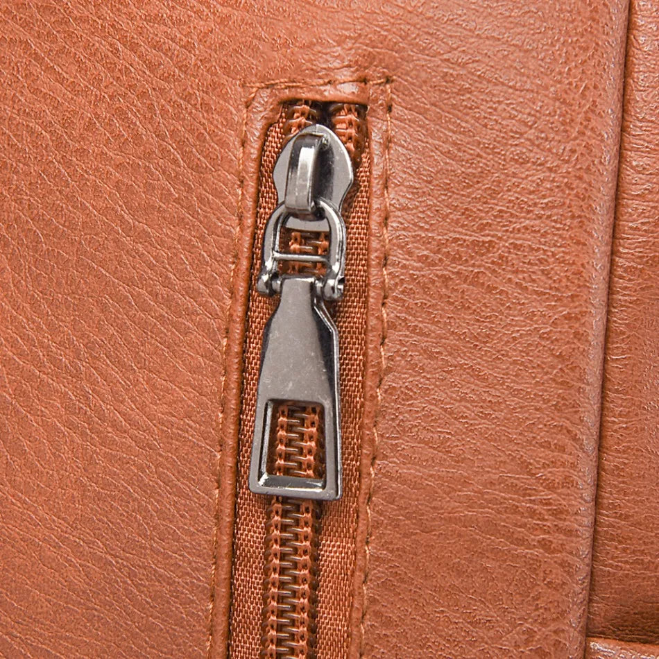 High-quality Leather Women Classic Back Pack 2025 Solid Color Luxury Travel Backpack Casual School Bags Girls Mochilas Feminina - Clikcy