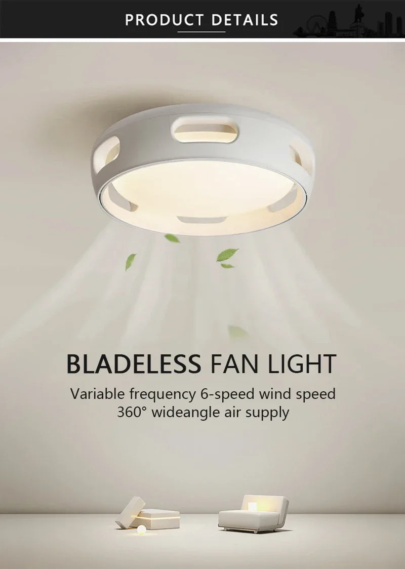 LED Ceiling Fan Light Modern Creative Leaf Less Low Decibel 6th Gear  Living Room Dining Room Bedroom Dimmable Fan Light - Clikcy