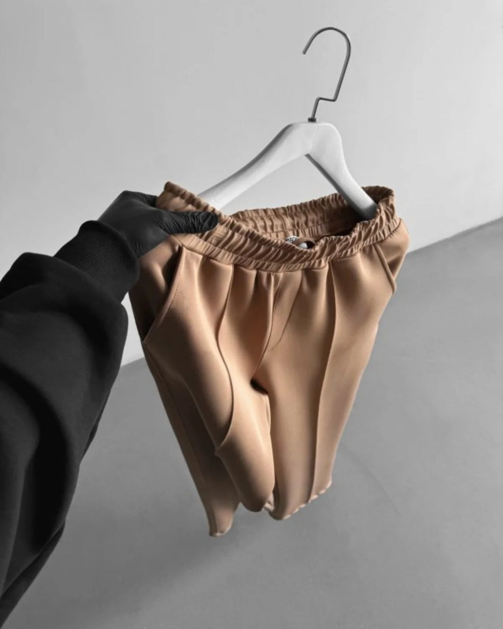 2025 Spring and summer men's new four seasons loose straight tube sports casual pants comfortable suit pants drawstring waistban - Clikcy