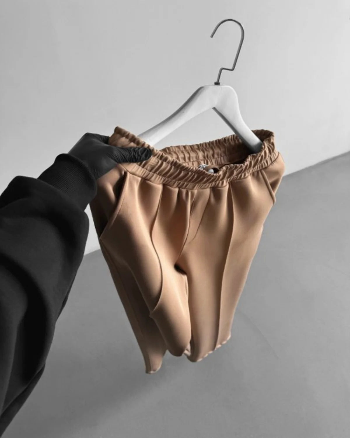 2025 Spring and summer men's new four seasons loose straight tube sports casual pants comfortable suit pants drawstring waistban - Clikcy