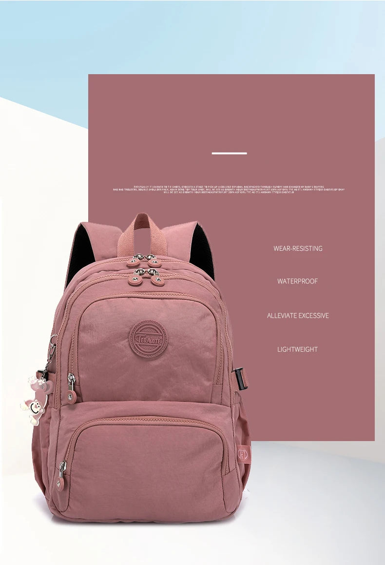 TEGAOTE Backpack for Women's Travel Bag Large Waterproof Mochila Feminina Pack Pack Bolsas School Bags for Kids Men Bagpack - Clikcy