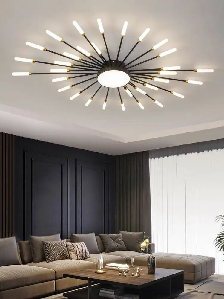 Modern Creativity Fireworks Led Ceiling Lights Living Dining Room Ceiling Chandeliers Lighting Bedroom Luster Lamps Luminaire - Clikcy