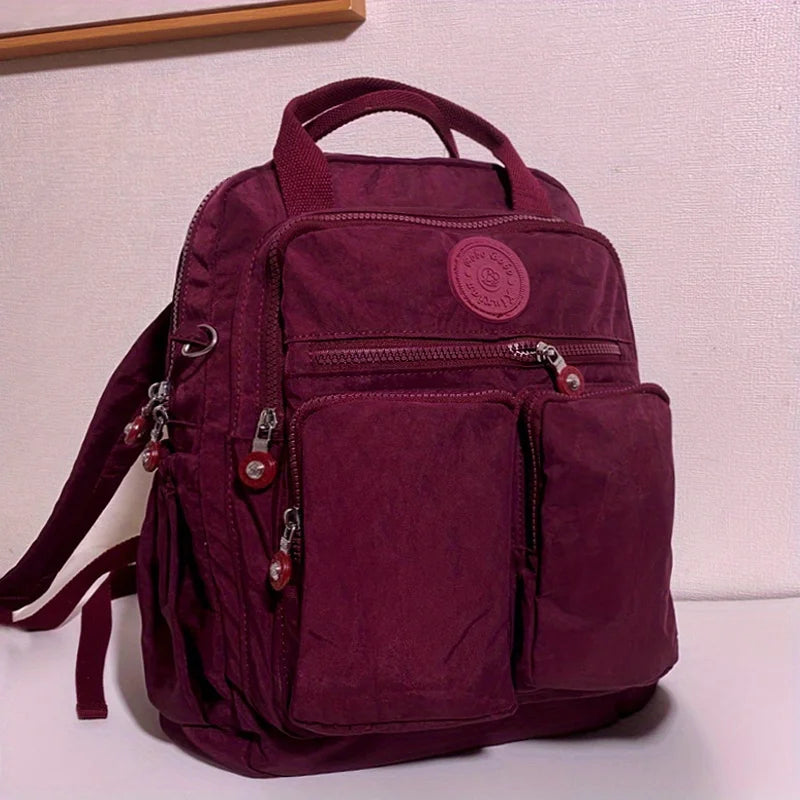 Large Capacity Backpack for Women Multi-pockets Nylon Women's Bag Causal Waterproof School Bags Laptop Backpack Stylish Backpack