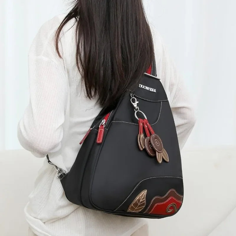 Casual Solid Nylon Designer Style Backpacks for Women 2025 High Quality Simple Versatile Commute Hot Trendy Sweet School Bags - Clikcy