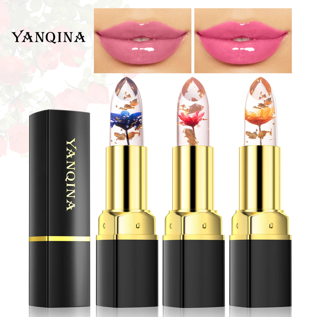 1PC Color Changing Lipstick Long Lasting  Jelly Lipsticks Lip Balm Moisturizing Makeup Lip Plumper Lip Tint Cosmetics For Women - Clikcy