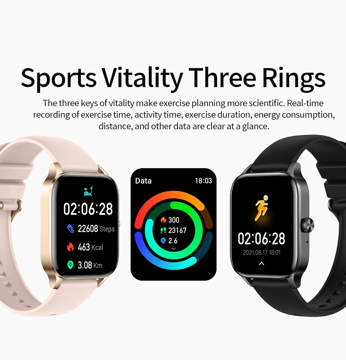 LIGE Fashion Smart Watch Women 1.85” HD Screen Custom Watch Face Women’s Health Monitor Watch Bluetooth Call Sports Smartwatches - Clikcy