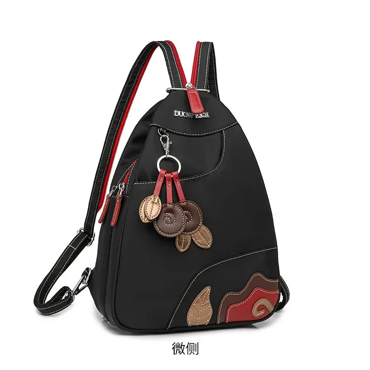 Casual Solid Nylon Designer Style Backpacks for Women 2025 High Quality Simple Versatile Commute Hot Trendy Sweet School Bags - Clikcy