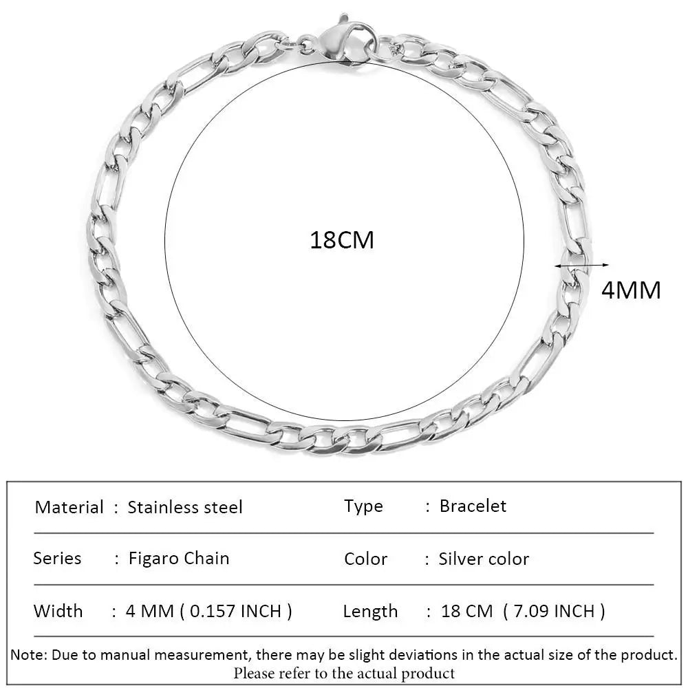 SUNIBI Classic Snake Chain Bracelets for Women Trend  Fashion Stainless Steel Cuban Chain Bracelet Trendy Woman Gifts Jewelry