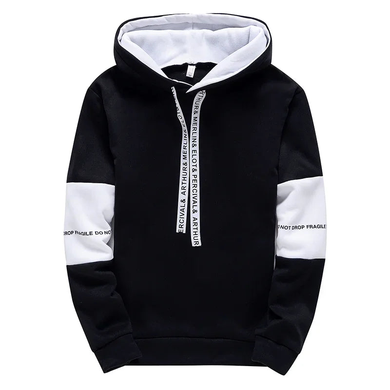 Men's Hoodies Long Sleeve Casual Printing With Letter Sweatshirts New Spring Hip Hop Pullover Sports Top Male Hooded Sweatshirts - Clikcy