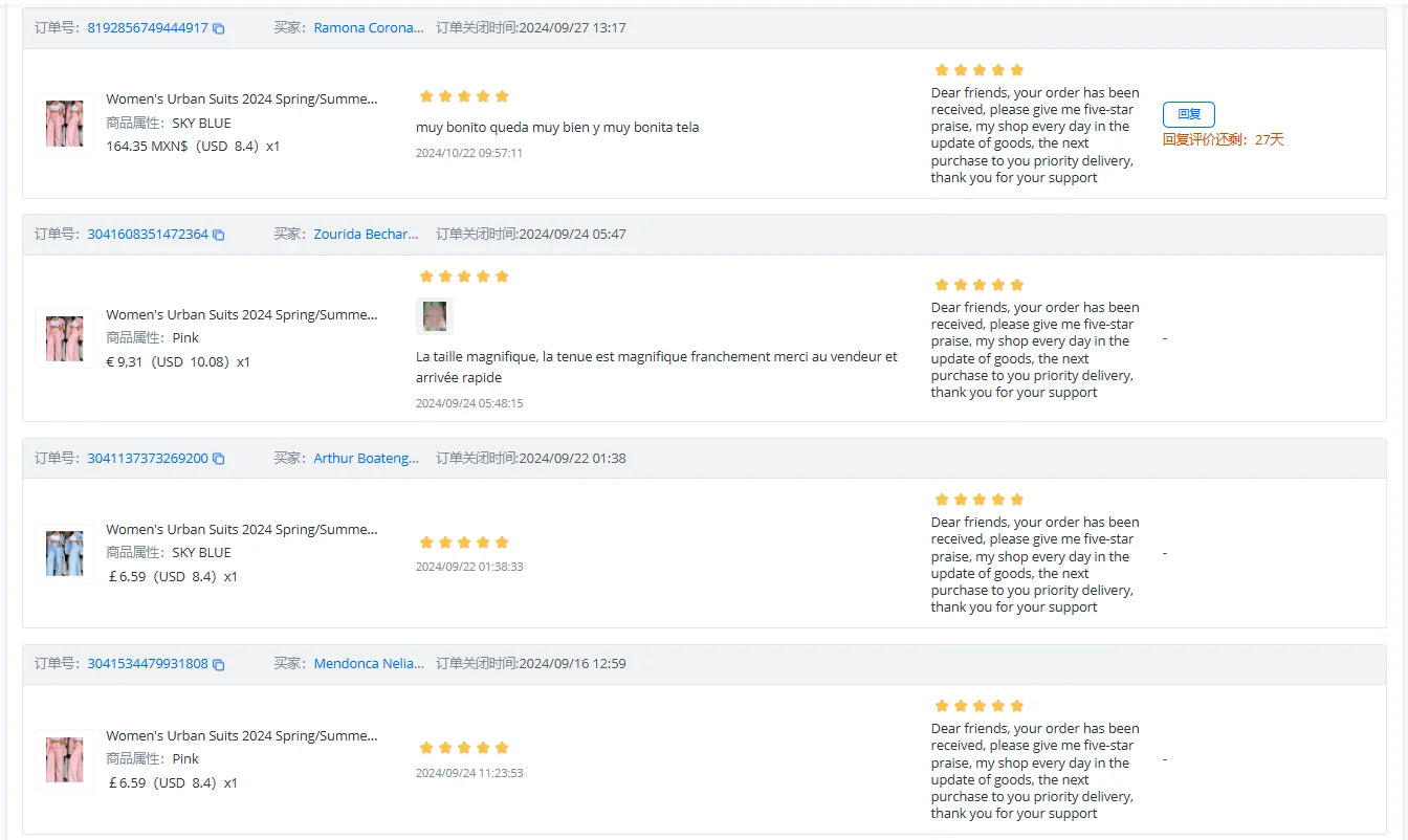 Women's Urban Suits 2024 Spring/Summer Latest Elegant Notched Collar Blazer Long sleeved Coat&Pocket Design Button Pants Set - Clikcy