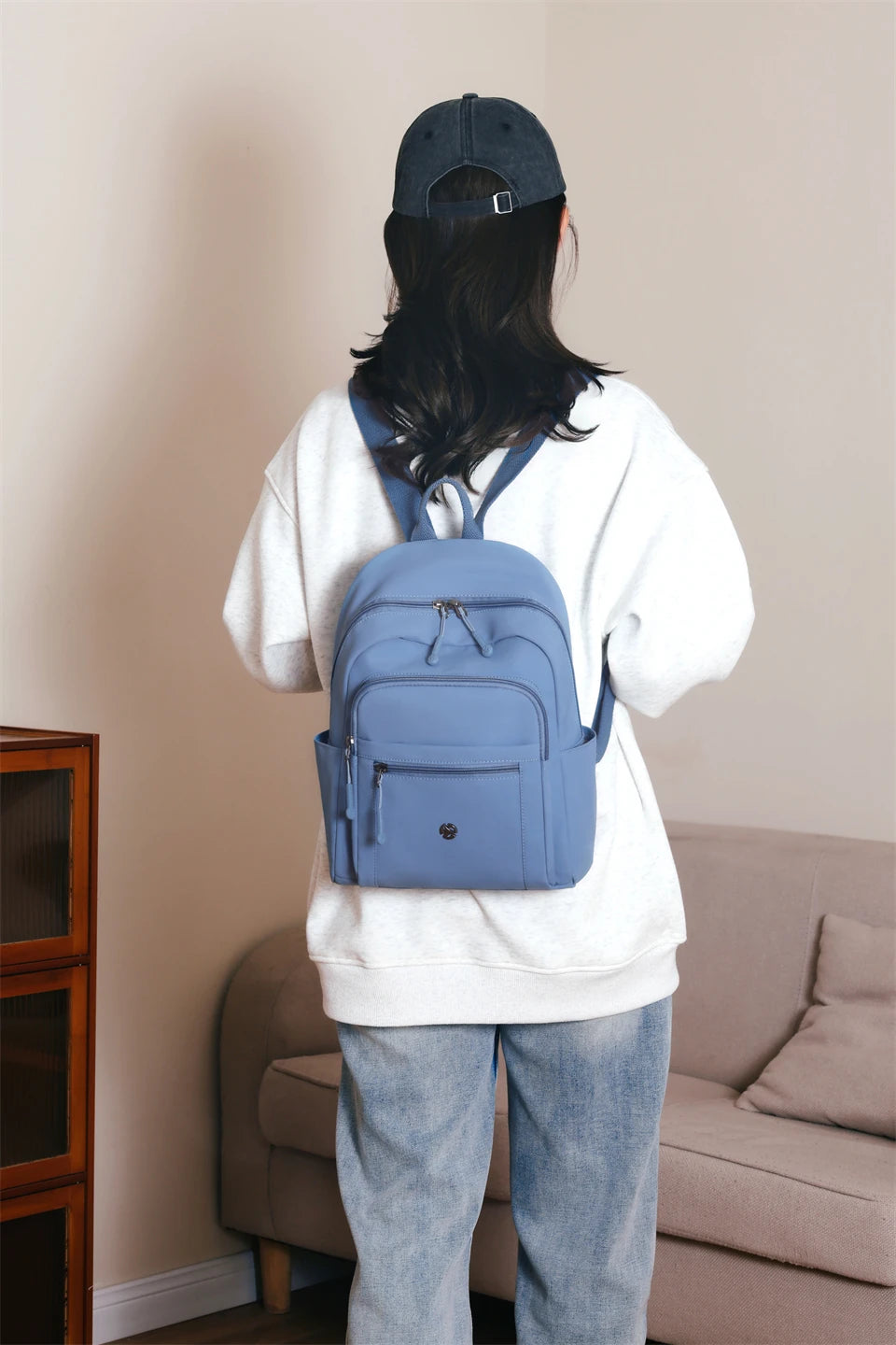 Waterproof Nylon Back Pack Women Multi Pockets Backpacks for Student Daypack Big School Bag Ladies Large Capacity Travel Bag - Clikcy