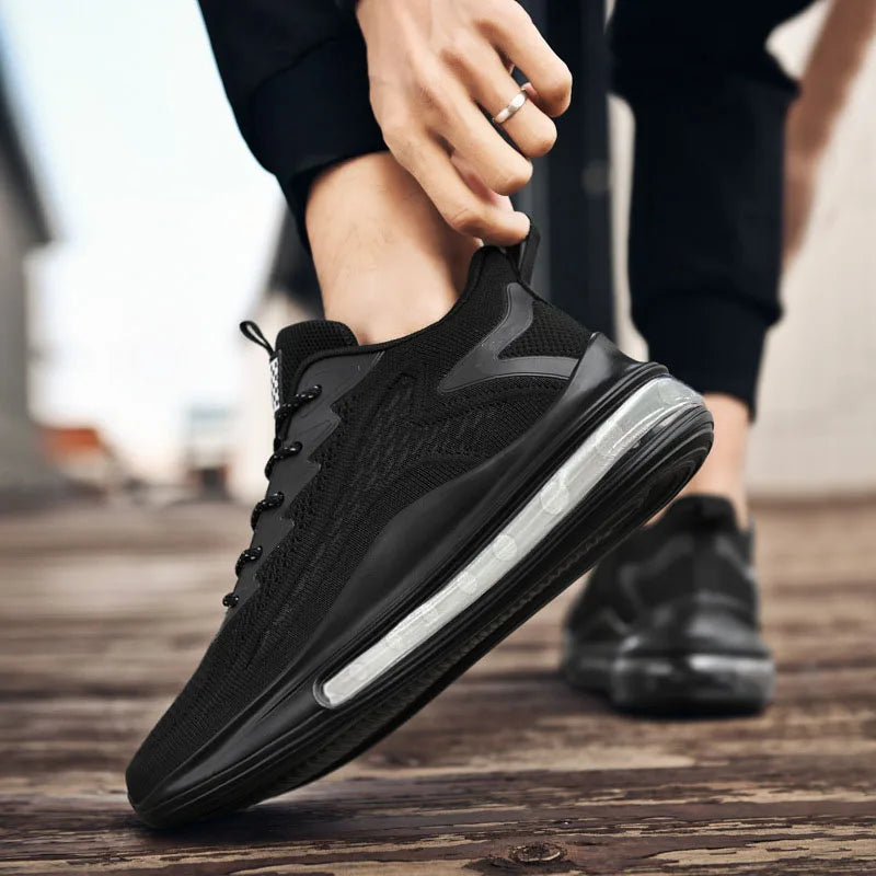 Men's casual sports shoes, men's running shoes, air cushion, men's spring and autumn new fashion, breathable soft soles - Clikcy