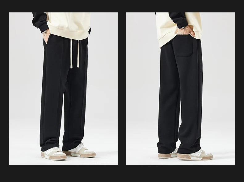 CAAYU Men's Jogger Sweatpants Fashion Hip Hop Japanese Streetwear Drawstring Casual Baggy Trousers Sports Loose Gray Pants Mens - Clikcy