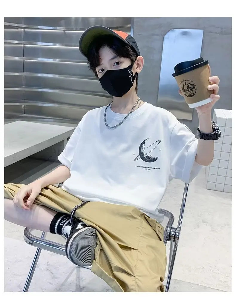 Kids Clothes Clothing For Boys T Shirts Boy Child Tee Shirt Children's T-shirts Summer  Short T-shirt Tops - Clikcy