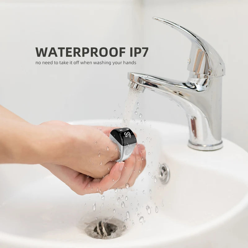 App Control Smart Tasbih Ring Waterproof Muslim Islamic Electronic Rosary Alloy Smart Zikr Ring For Android or iOS - Clikcy