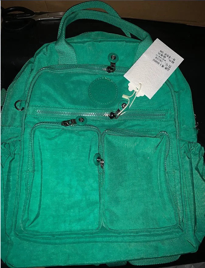 Multi-pocket Nylon School Backpack Casual Women's Backpack Lightweight Large Capacity School Bag Large Capacity Travel Backpack