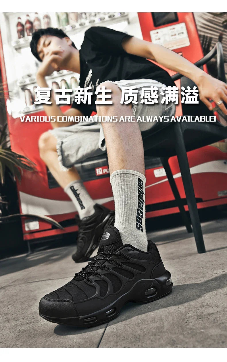 New Men's Air Cushion Running Shoes Designer Footwear Luxury Shoes Male Fitness Jogging Sneakers Basketball Antiskid Mens Tennis