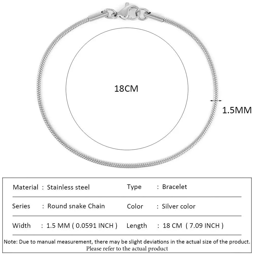 SUNIBI Classic Snake Chain Bracelets for Women Trend  Fashion Stainless Steel Cuban Chain Bracelet Trendy Woman Gifts Jewelry