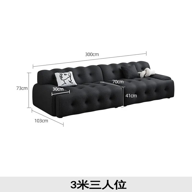 Large European Living Room Sofas White Filler Salon Lazy Compressed Sofas Lounges Designer Couch Wohnzimmer Home Furniture