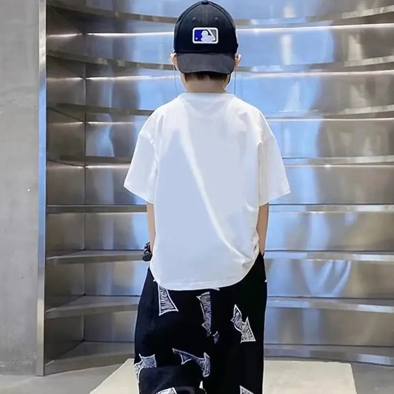 Summer Oufi T Shirt Children's T-shirts Clothes For Teenagers Clothing T-shirt Tops Boy Boys 6yrs 12yrs Short Sleeve Tee Teenage - Clikcy