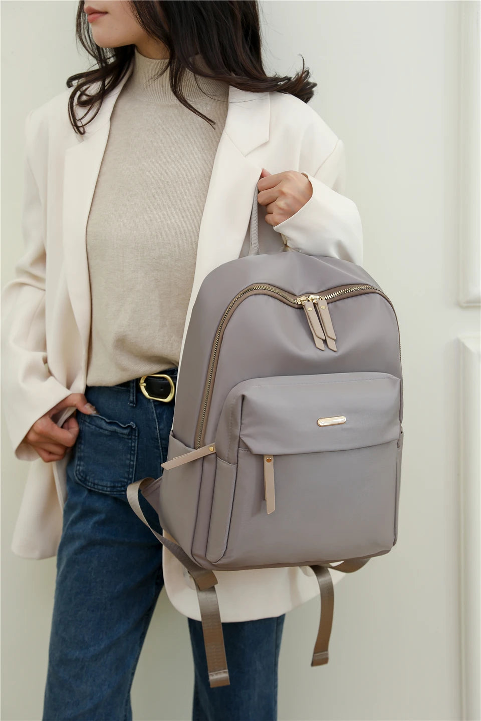 Large Capacity Backpack Woman Waterproof Nylon Back Pack for Women Fashion Ladies Multifunctional Bagpack Outdoor Travel Bag - Clikcy