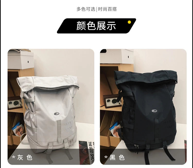 High Street Backpack for Men Women New Streetwear Bags Fashion Backpack Outdoor Leisure Unisex Couple Large Capacity Backpacks - Clikcy