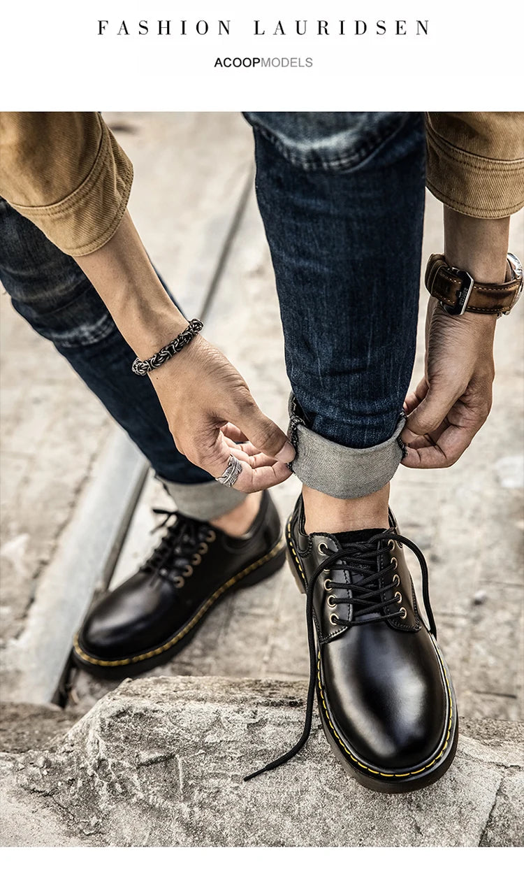 Autumn Classic Luxury Leather Shoes Men Casual Business Oxford Shoes Men Tooling Shoes Men Designer Black Formal Shoes For Men