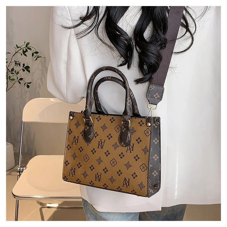 New Women bag Shoulder bag Handbag for women 2025 Crossbody bag pattern PU Portable bucket bag ladies messenger bag - Clikcy
