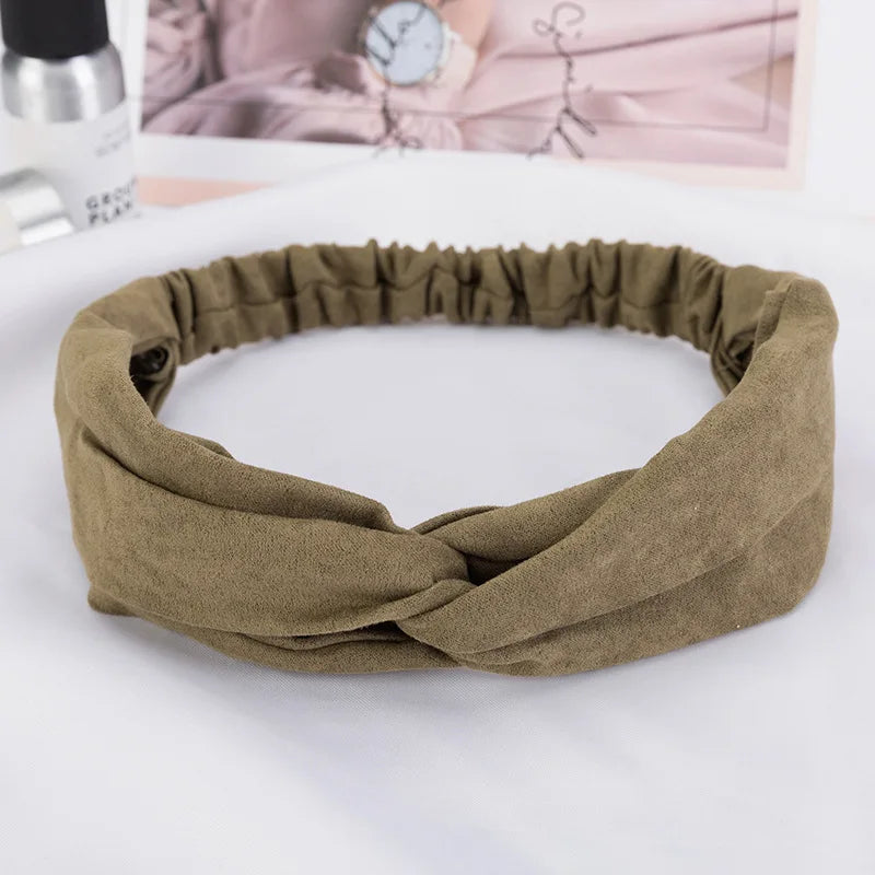 2024 New Design Fashion Women Summer Style Headbands Bohemian Girl Cross Turban Bandage Bandanas Hairbands Hair Accessories - Clikcy