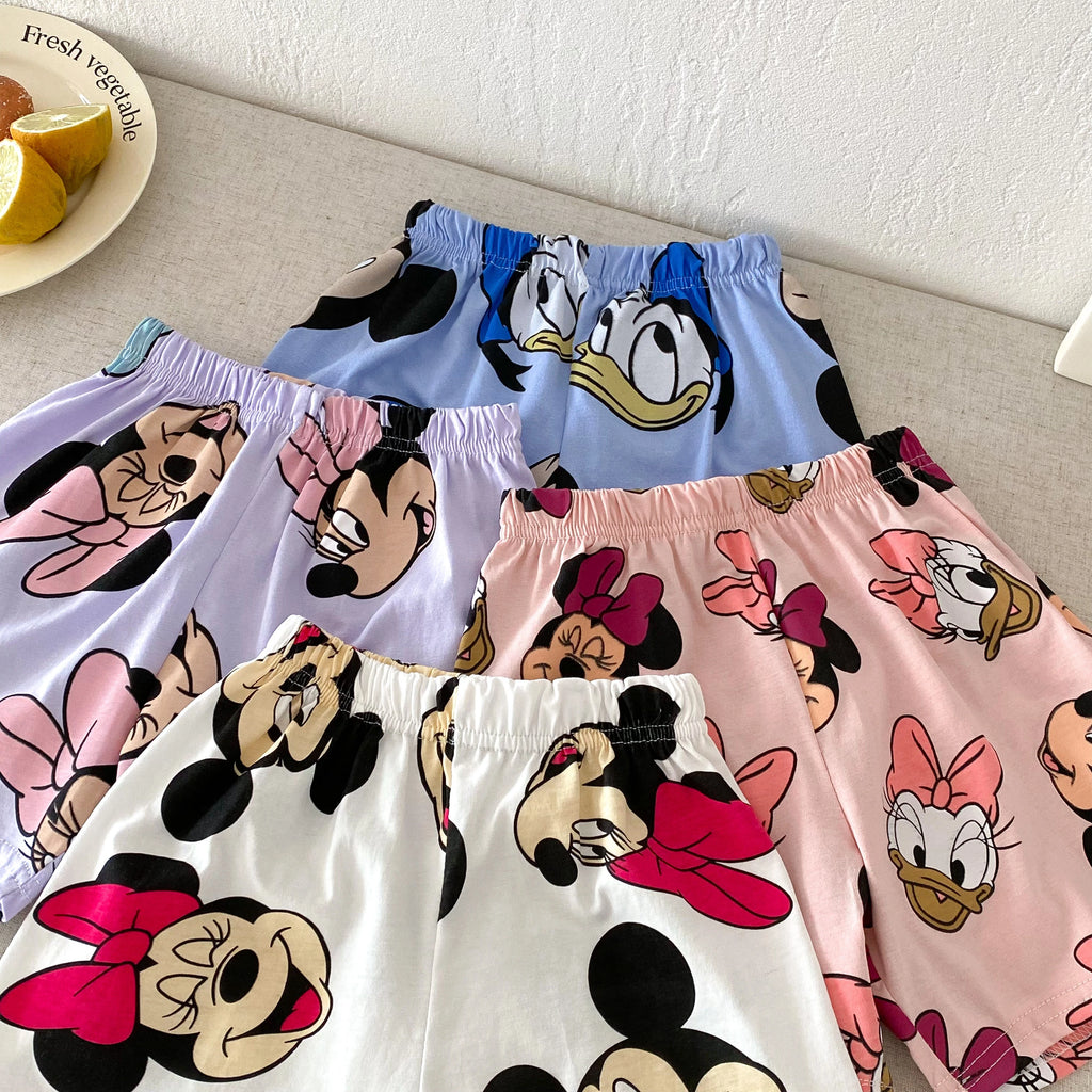 Popular Design Kids Short Sleeved Suit Cartoon Printed Children T-shirt Shorts 2pc/set Baby Boys Girls Casual Outfits 1-6 Age - Clikcy